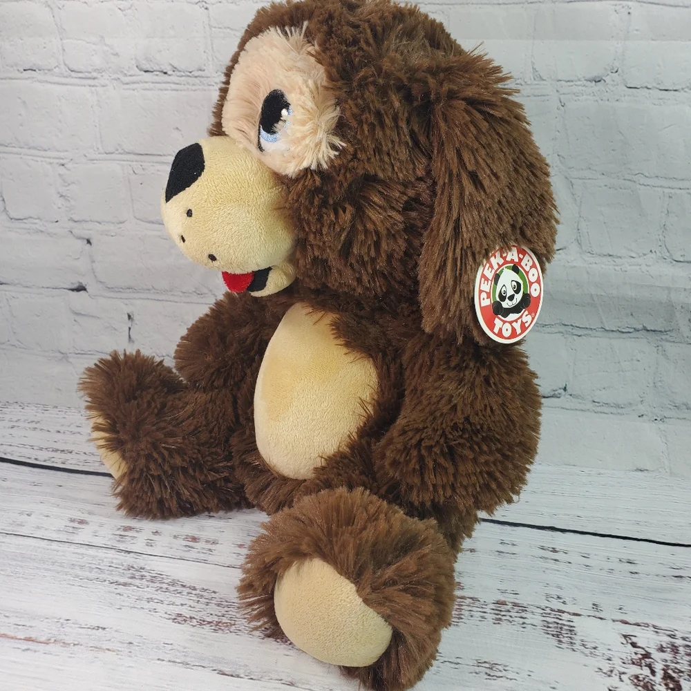 PEEK A BOO Puppy Dog Super Soft, Color Brown - Picture 2 of 4
